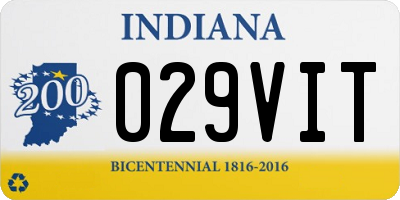 IN license plate 029VIT