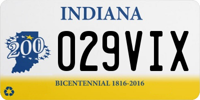 IN license plate 029VIX