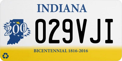 IN license plate 029VJI