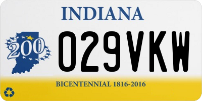 IN license plate 029VKW