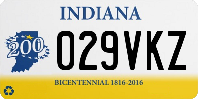IN license plate 029VKZ
