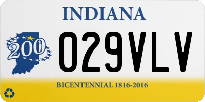 IN license plate 029VLV