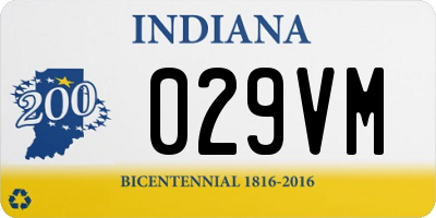 IN license plate 029VM