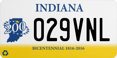 IN license plate 029VNL