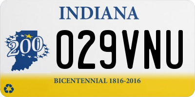 IN license plate 029VNU