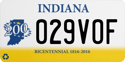 IN license plate 029VOF