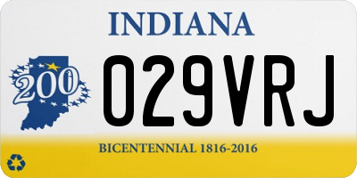IN license plate 029VRJ