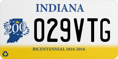 IN license plate 029VTG