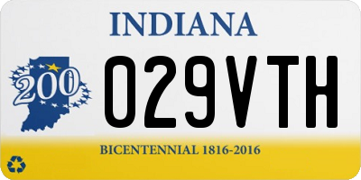 IN license plate 029VTH