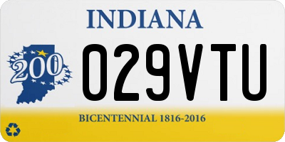 IN license plate 029VTU
