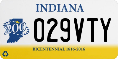 IN license plate 029VTY
