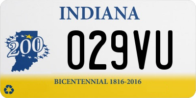 IN license plate 029VU