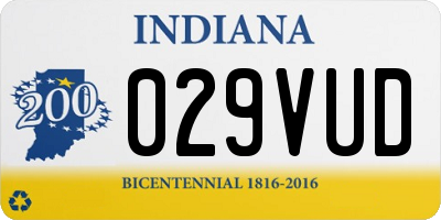 IN license plate 029VUD
