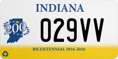IN license plate 029VV