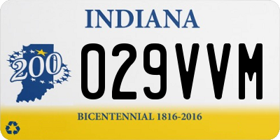 IN license plate 029VVM