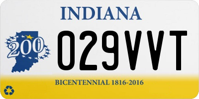IN license plate 029VVT
