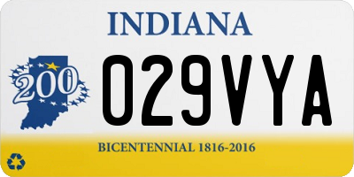 IN license plate 029VYA