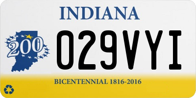 IN license plate 029VYI