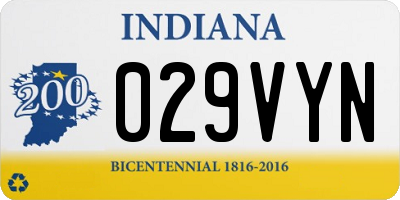 IN license plate 029VYN