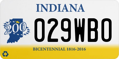 IN license plate 029WBO