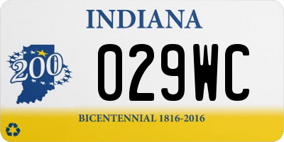 IN license plate 029WC