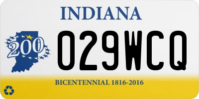 IN license plate 029WCQ