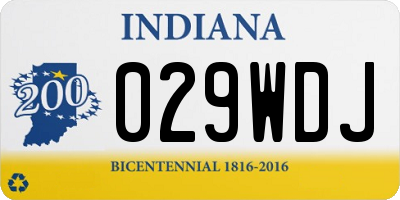 IN license plate 029WDJ