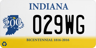 IN license plate 029WG