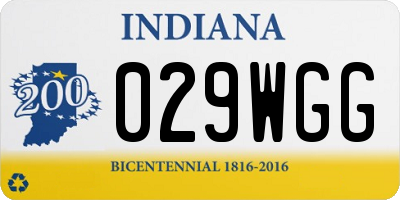 IN license plate 029WGG