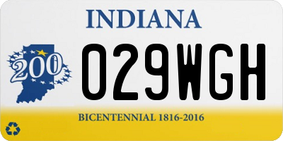 IN license plate 029WGH