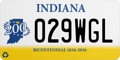 IN license plate 029WGL