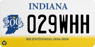 IN license plate 029WHH