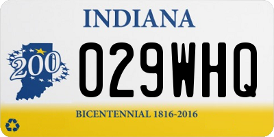 IN license plate 029WHQ
