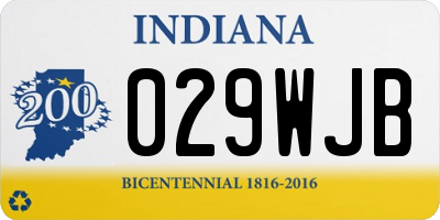 IN license plate 029WJB