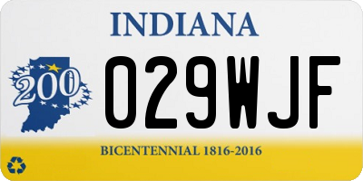IN license plate 029WJF