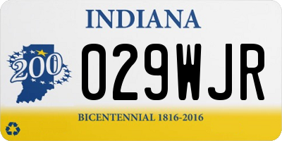 IN license plate 029WJR