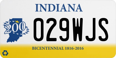 IN license plate 029WJS
