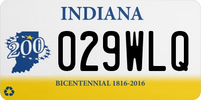 IN license plate 029WLQ