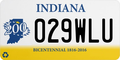 IN license plate 029WLU
