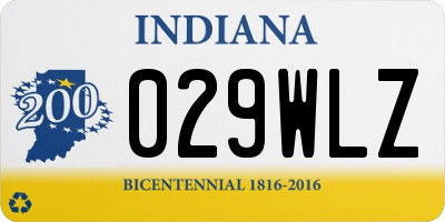 IN license plate 029WLZ