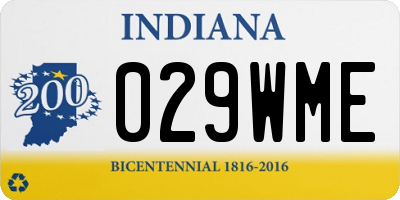 IN license plate 029WME