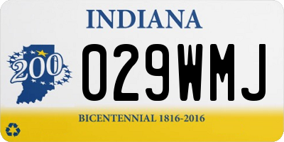 IN license plate 029WMJ