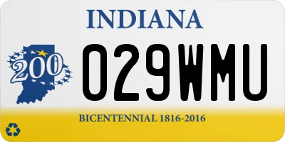 IN license plate 029WMU
