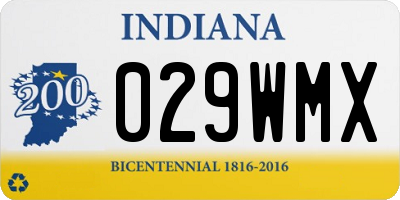 IN license plate 029WMX