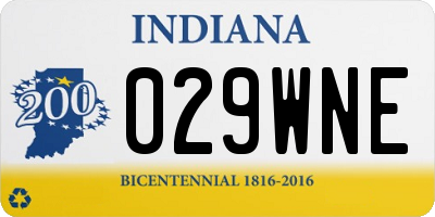 IN license plate 029WNE