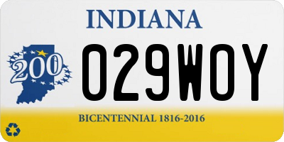 IN license plate 029WOY