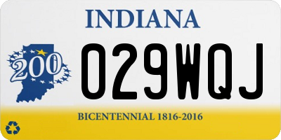IN license plate 029WQJ