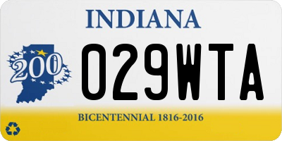 IN license plate 029WTA