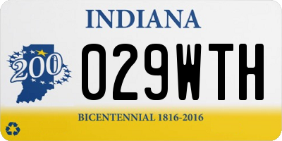 IN license plate 029WTH
