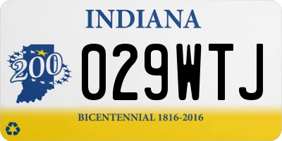 IN license plate 029WTJ